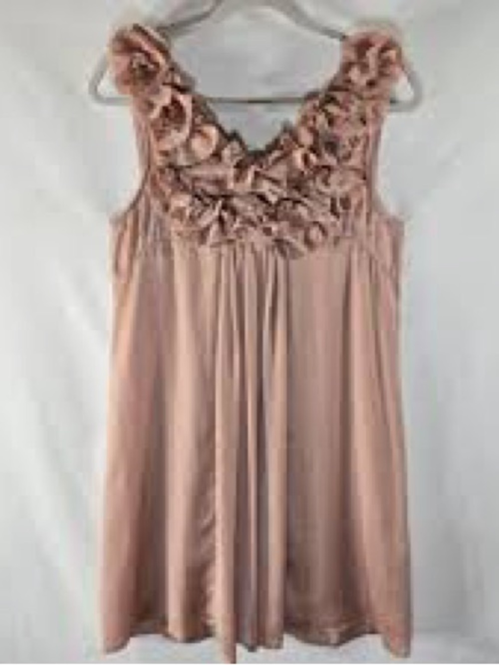 H&M Rosette Trim Sleeveless Blush Dress